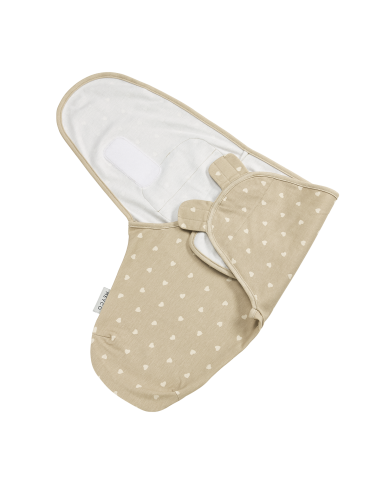 Couverture d'emmaillotage 0-3 mois - Sweet Heart Sand/Soft sand