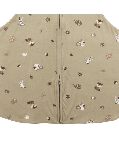 Sac de nuit 70 cm pour dysplasie de la hanche - Forest Animals sand - TOG 0.5