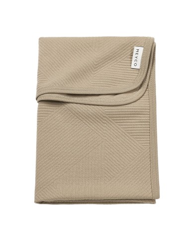 Couverture 75x100 cm Jacquard Pure - taupe