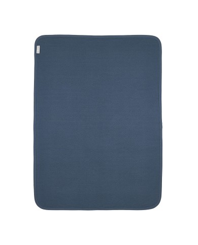 Couverture 75x100 cm Jacquard Pure - indigo