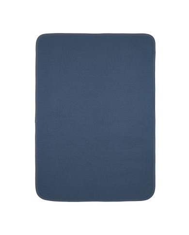Couverture 75x100 cm Jacquard Pure - indigo