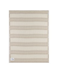 Couverture 75x100 cm en mousseline prélavée jacquard - Stripe Sand