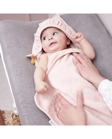 Cape de bain 80x80 cm - Ruffle Soft pink