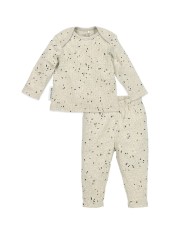 Pyjama Rib - Mini spot Sand melange