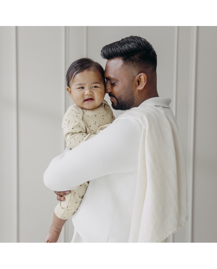 Pyjama Rib - Mini spot Sand melange