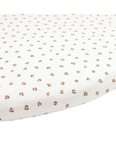 Drap housse de parc rond Ø 95 cm - Mini PAnther Soft Pink