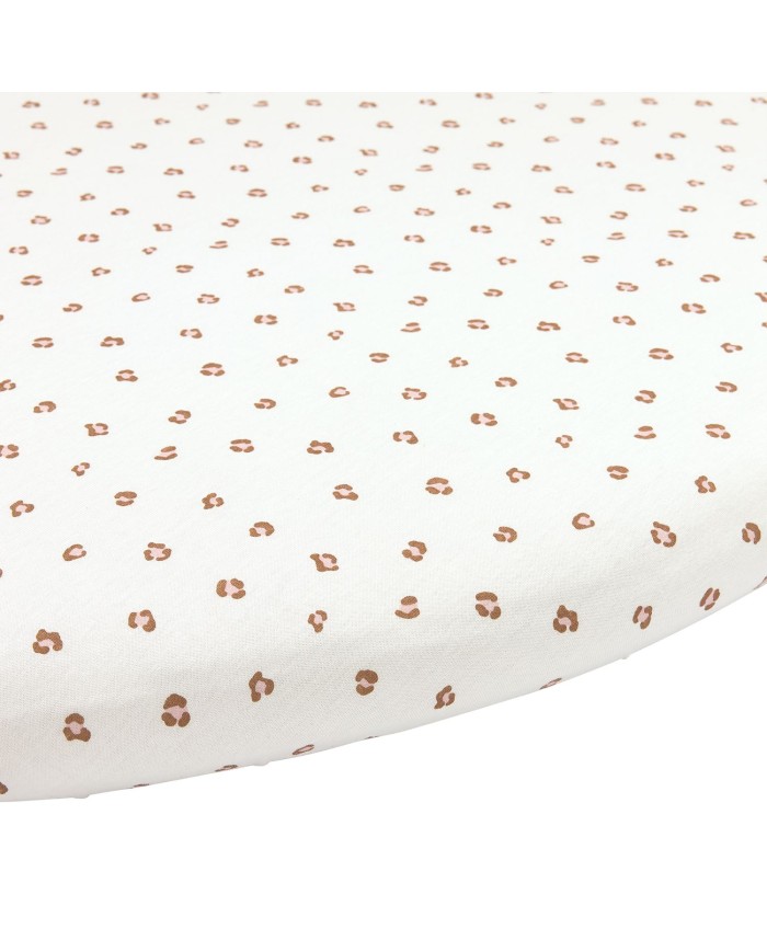 Drap housse de parc rond Ø 95 cm - Mini PAnther Soft Pink