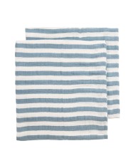 Lot de 2 tétras 120x120 cm prélavés - Uni soft sand/taupe