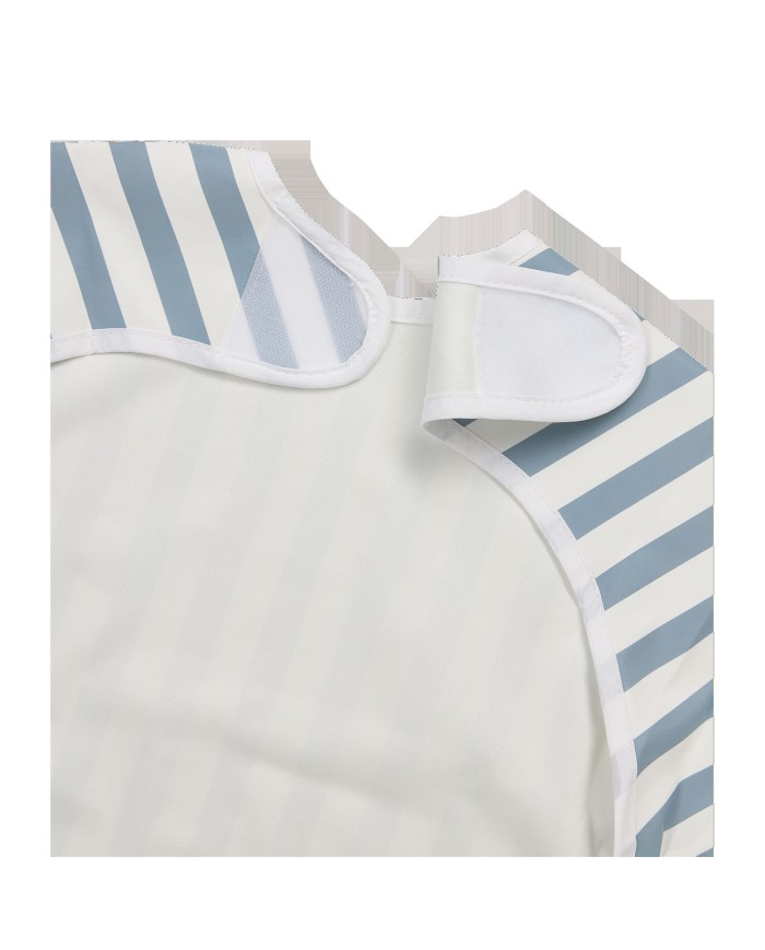 Bavoir à manche - Fat Stripe blue jeans