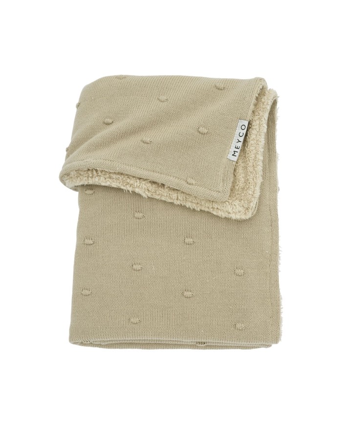 Couverture 75x100 cm Mini Knots Teddy Sand