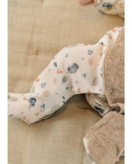 Pyjama bébé, velours imprimé renard