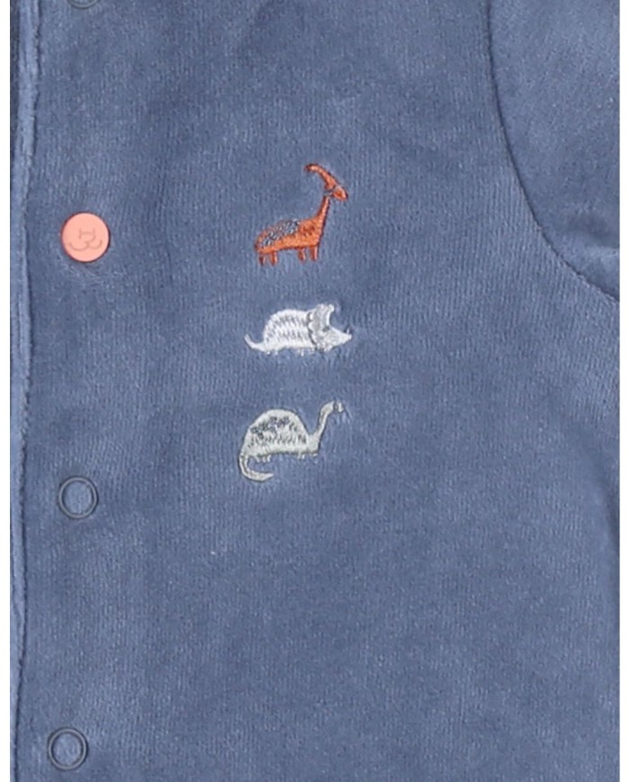 Lot de 2 pyjamas bébé en velours - Dinos