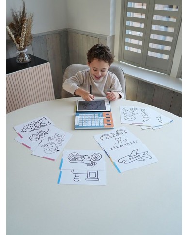 Tablette de dessin magique enfant - Écran LCD nomade avec 40 modèles