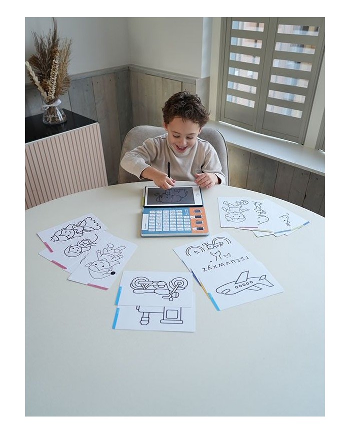 Tablette de dessin magique enfant - Écran LCD nomade avec 40 modèles