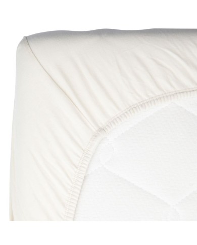 Drap housse 60x120 cm Soft fitted sheet - Daisy white