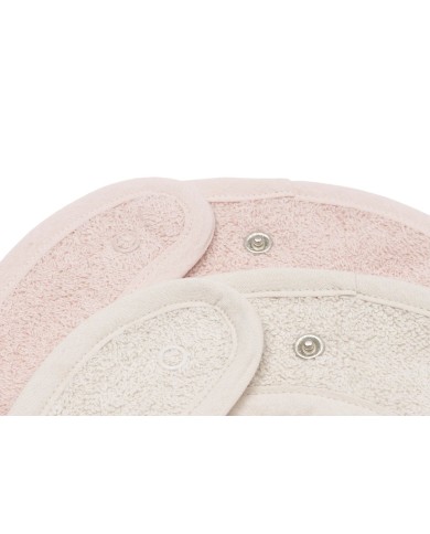 Lot de 2 Bavoirs Éponge - Silk Rose & Sand