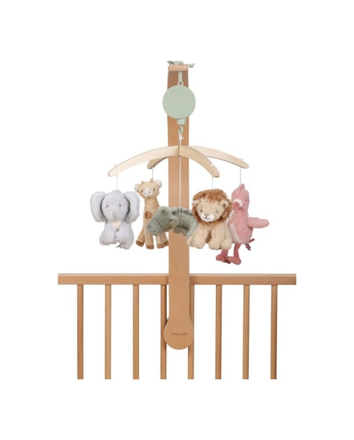 Mobile musical en bois - Safari Friends