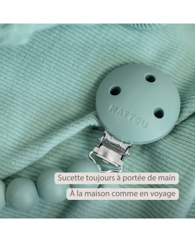 Attache-sucette Dégradé vert
