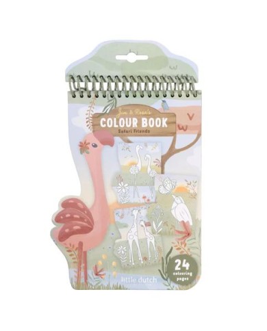 Cahier de coloriage - Rose - Safari Friends
