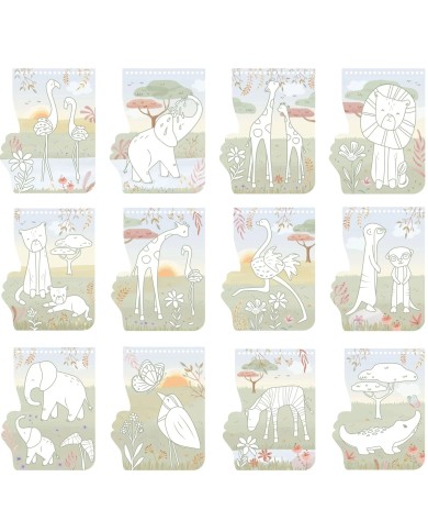 Cahier de coloriage - Rose - Safari Friends