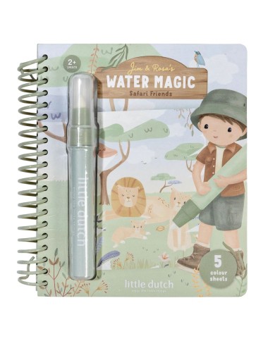 Livre de coloriage à l'eau - Jim - Safari Friends