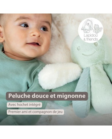 Pieuvre d'activité Lapidou - vert tilleul