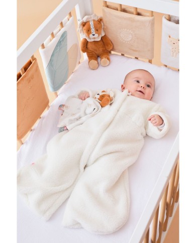 Gigoteuse 70 cm en sherpa - Blanc