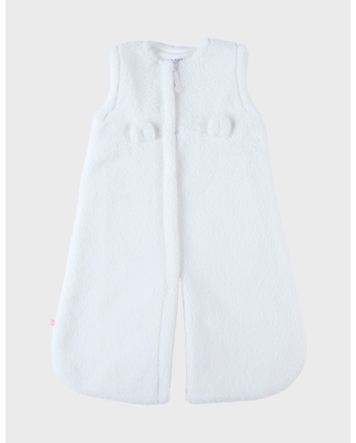 Gigoteuse 70 cm en sherpa - Blanc