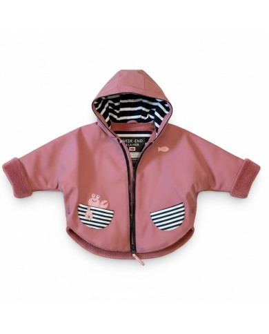 Ciré à capuche - Dingonette Polar - Rose vintage