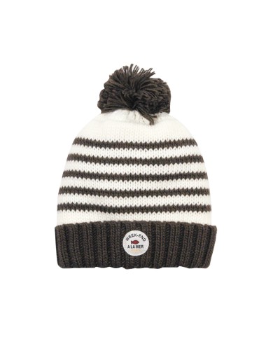Ensemble bonnet + snood - Jepavane set - Ecru/chocolat